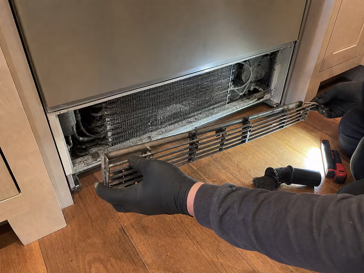 Stable temperature readings after the Belvedere sealed-system repair